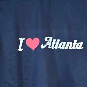 Vintage-Style “I ❤️ Atlanta” Track Jacket – Navy, Retr